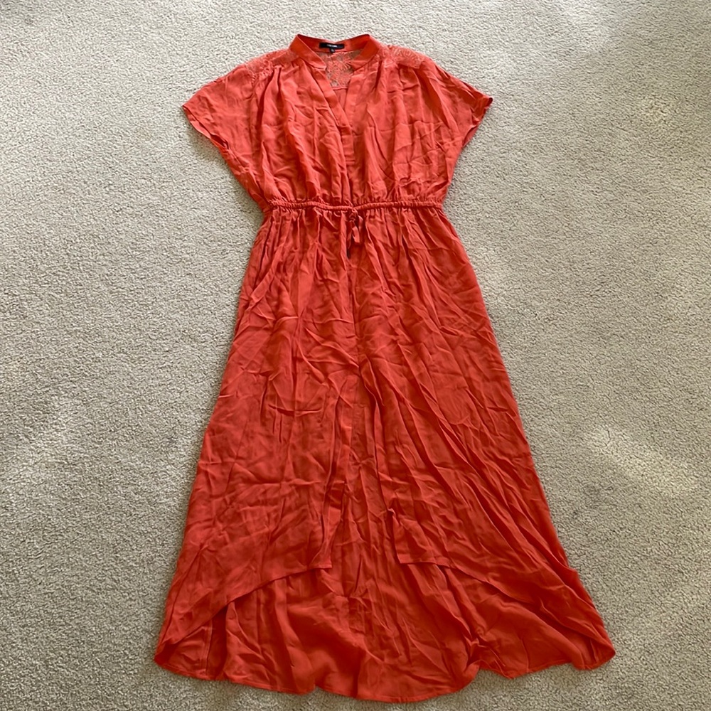 Funktional Silk Orange midi dress